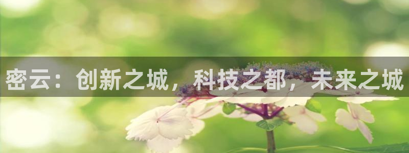 恒行娱乐蒋74OOO5：密云：创新之城，科技之都，未来之城