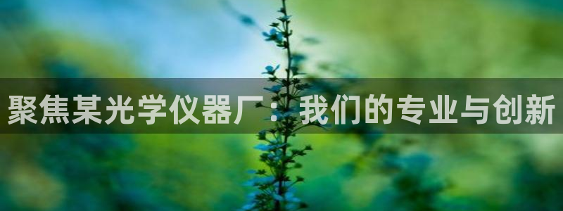 恒行娱乐5ll533主管正直：聚焦某光学仪器厂：我们的专业与
