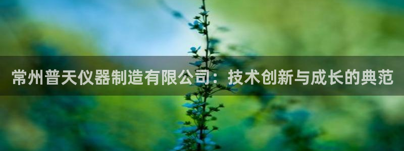 恒行主管总代6ll5l周至：常州普天仪器制造有限公司：技术创