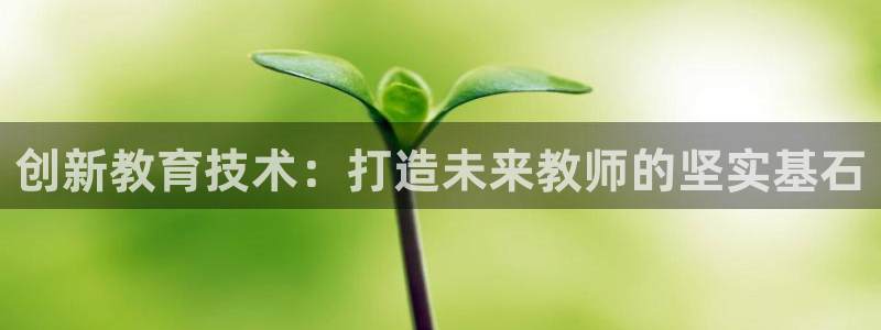 恒行娱乐鸟74ooo5判官：创新教育技术：打造未来教师的坚实