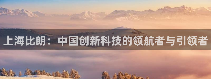 恒行5娱乐：上海比朗：中国创新科技的领航者与引领者