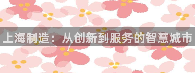 恒行娱乐婆蹬74ooo5盗：上海制造：从创新到服务的智慧城市