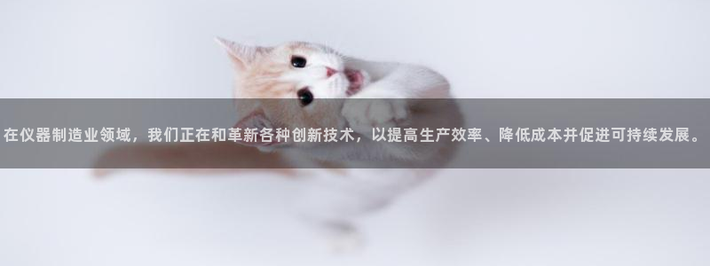 恒行2吕74OOO5：在仪器制造业领域，我们正在和革新各种创