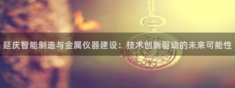 恒行娱乐5ll533主管耐心：延庆智能制造与金属仪器建设：技