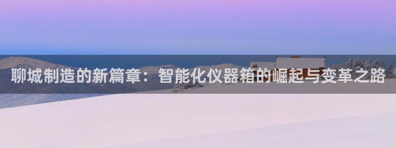 恒行2朱74OOO5：聊城制造的新篇章：智能化仪器箱的崛起与