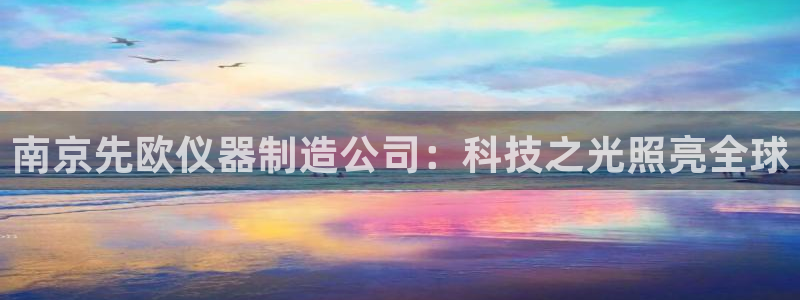 恒行注册全2O5O5O：南京先欧仪器制造公司：科技之光照亮全