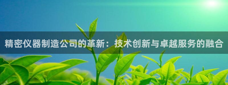 恒行2下74OO5：精密仪器制造公司的革新：技术创新与卓越服
