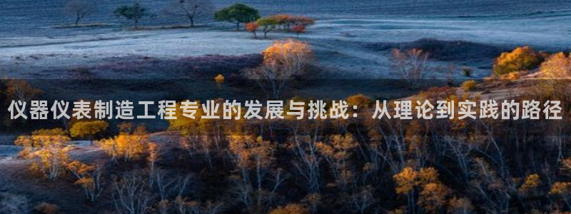 恒行娱乐见5ll533主管：仪器仪表制造工程专业的发展与挑战