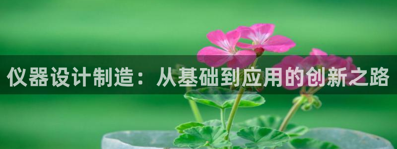 恒行2许74OOO5：仪器设计制造：从基础到应用的创新之路